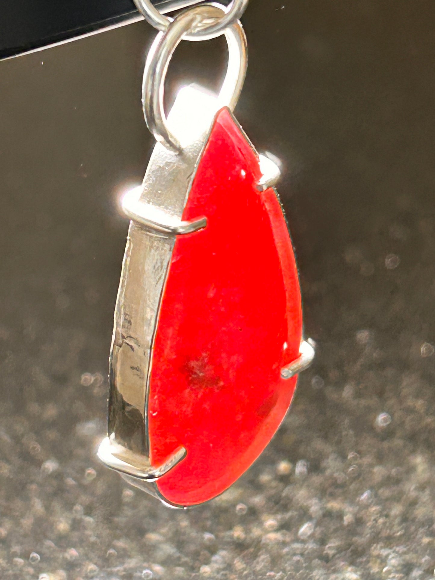 Rhodonite Teardrop Pendant