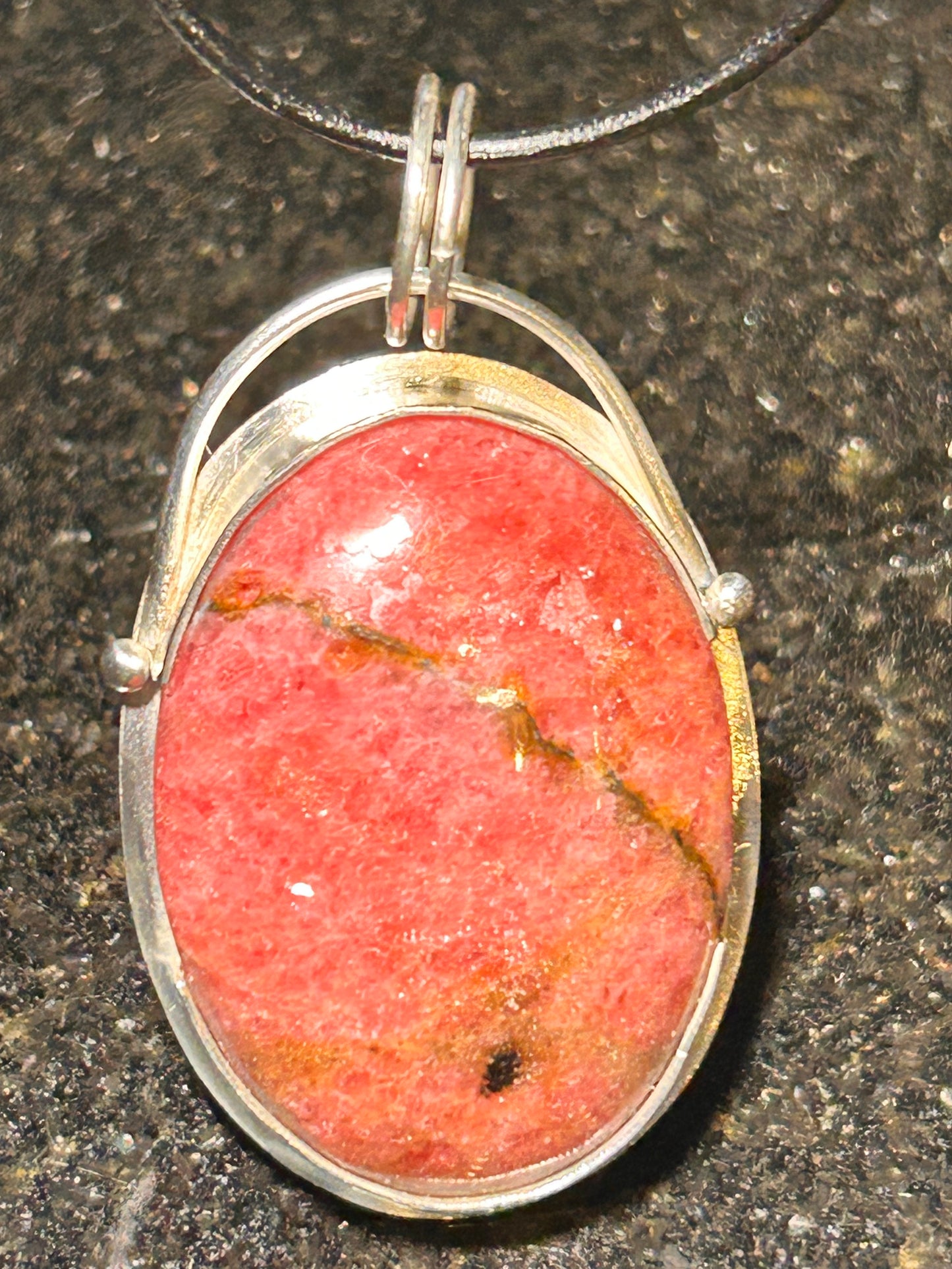 Rhodonite Oval Pendant