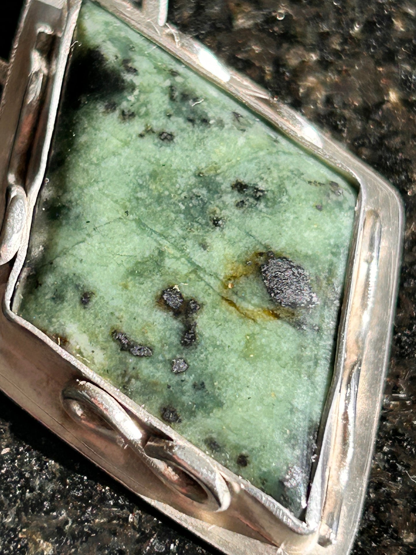 Jadeite Diamond Shape Pendant