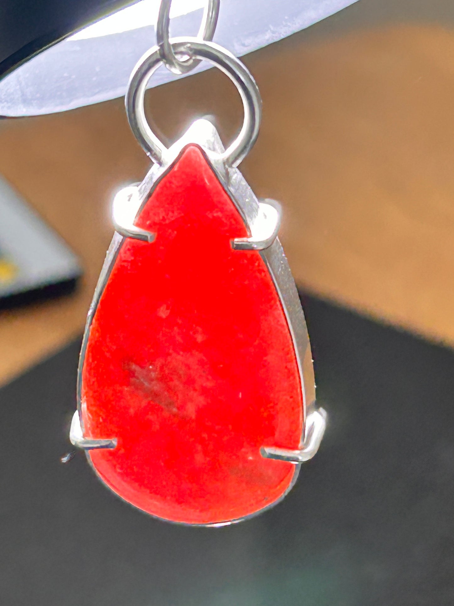 Rhodonite Teardrop Pendant