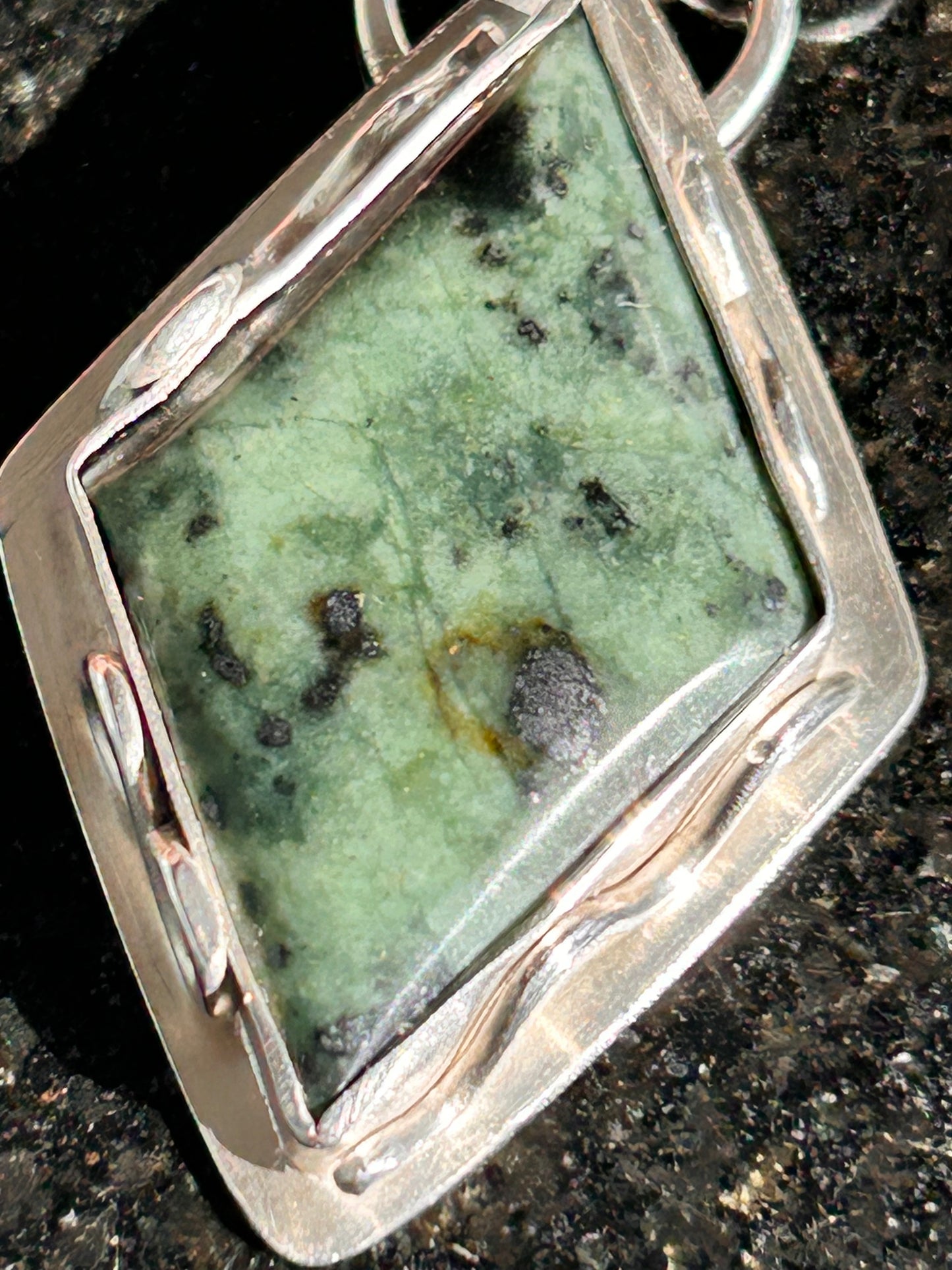 Jadeite Diamond Shape Pendant