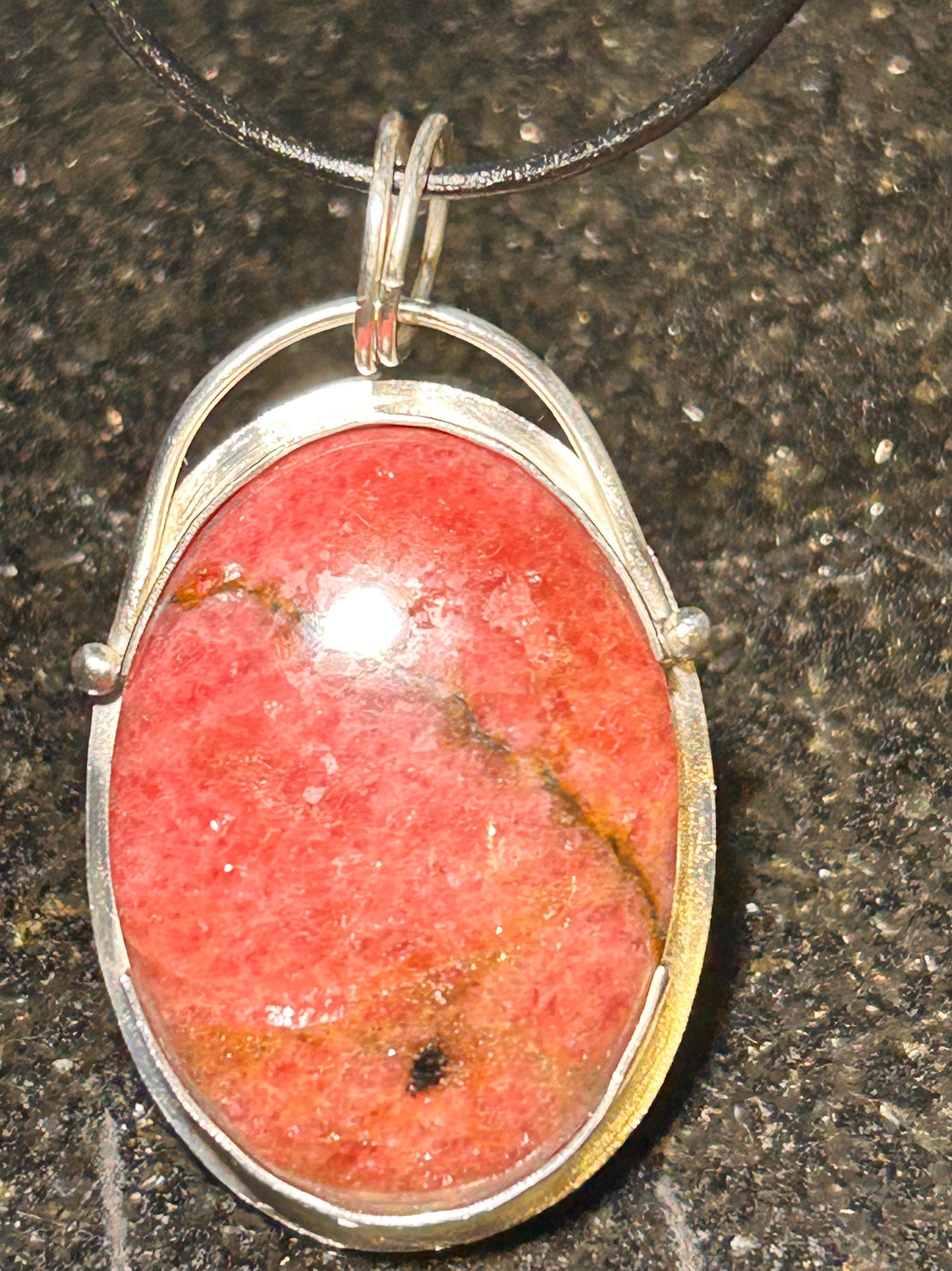 Rhodonite Oval Pendant