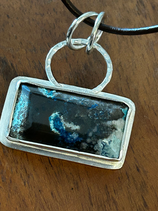 Shattuckite Rectangle Pendant