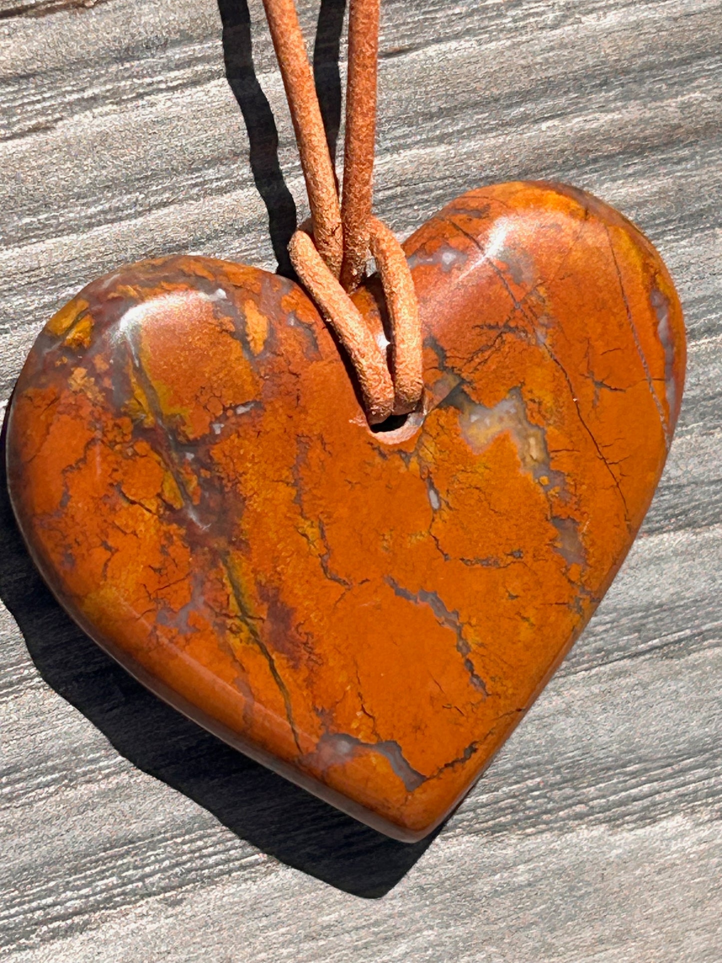 Stony Creek Jasper Agate Heart Pendant