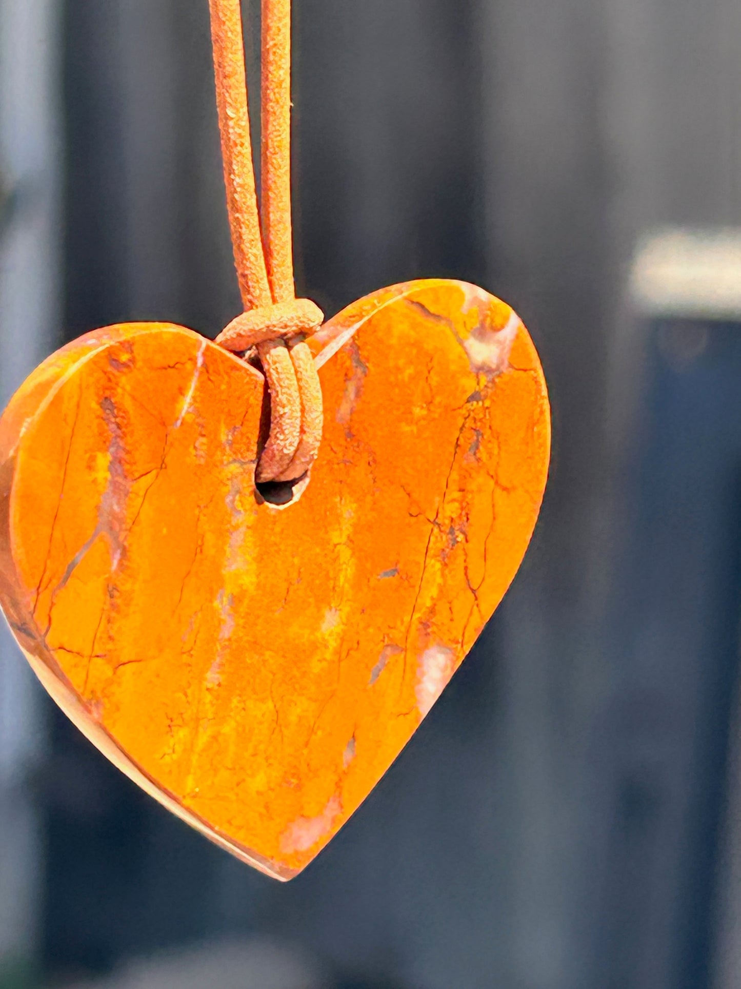 Stony Creek Jasper Agate Heart Pendant