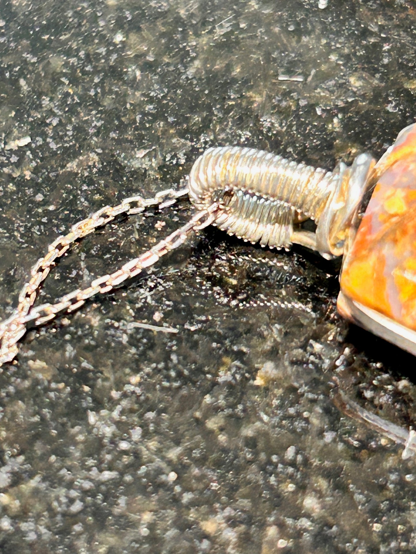 Stone Canyon Jasper Agate Ladder Pendant