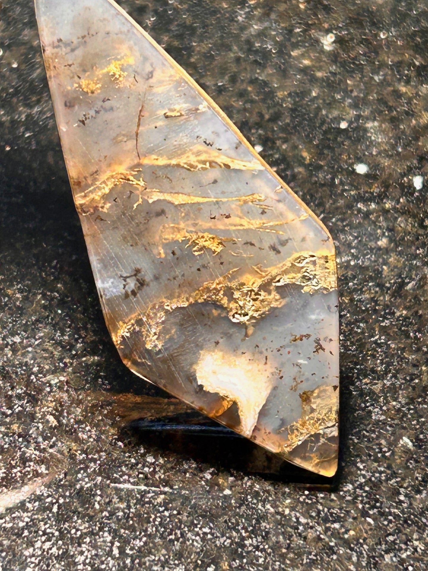 Montana Agate Pendant Spear Pendant