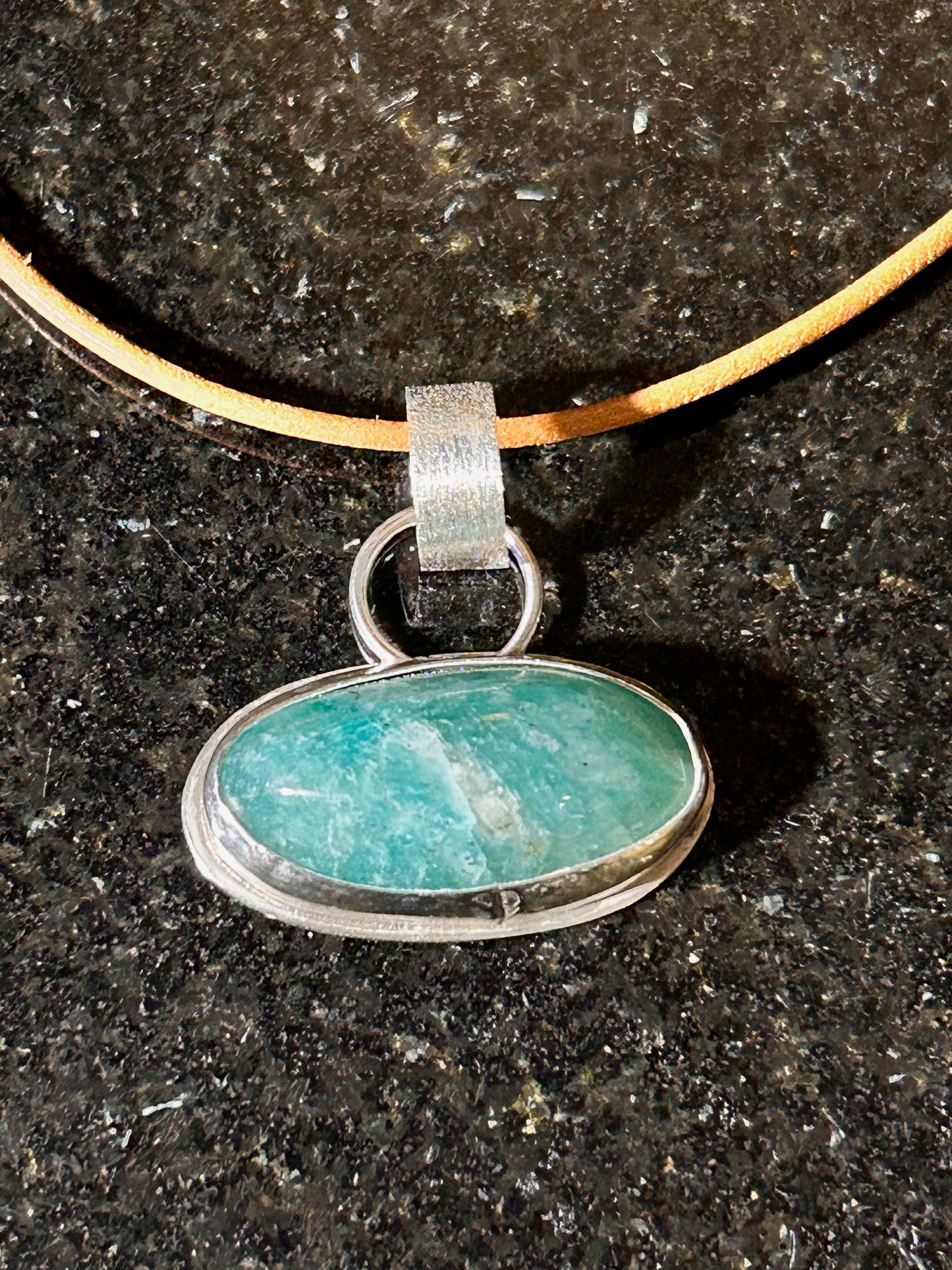 Amazonite Oval Pendant