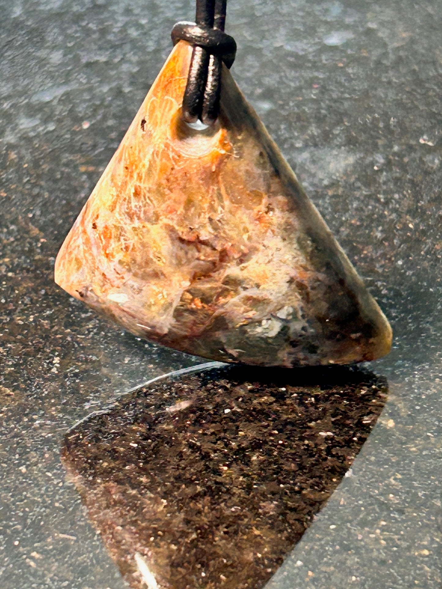 Toro Creek Agate Freeform Pendant