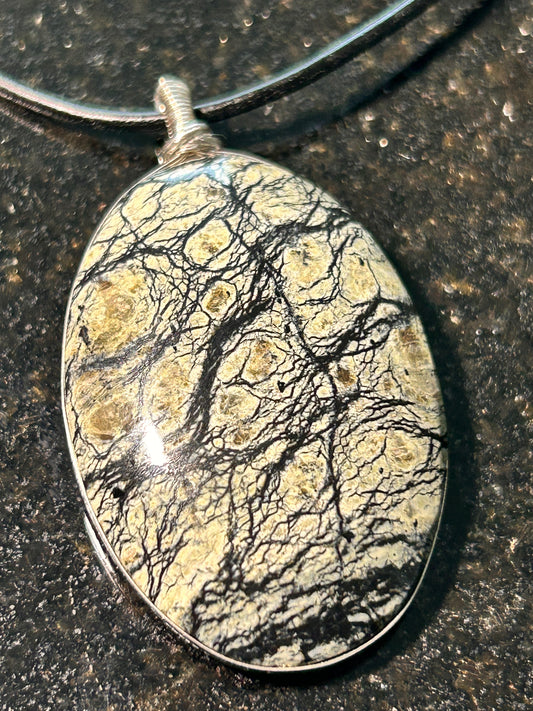 California Serpentine Oval Pendant