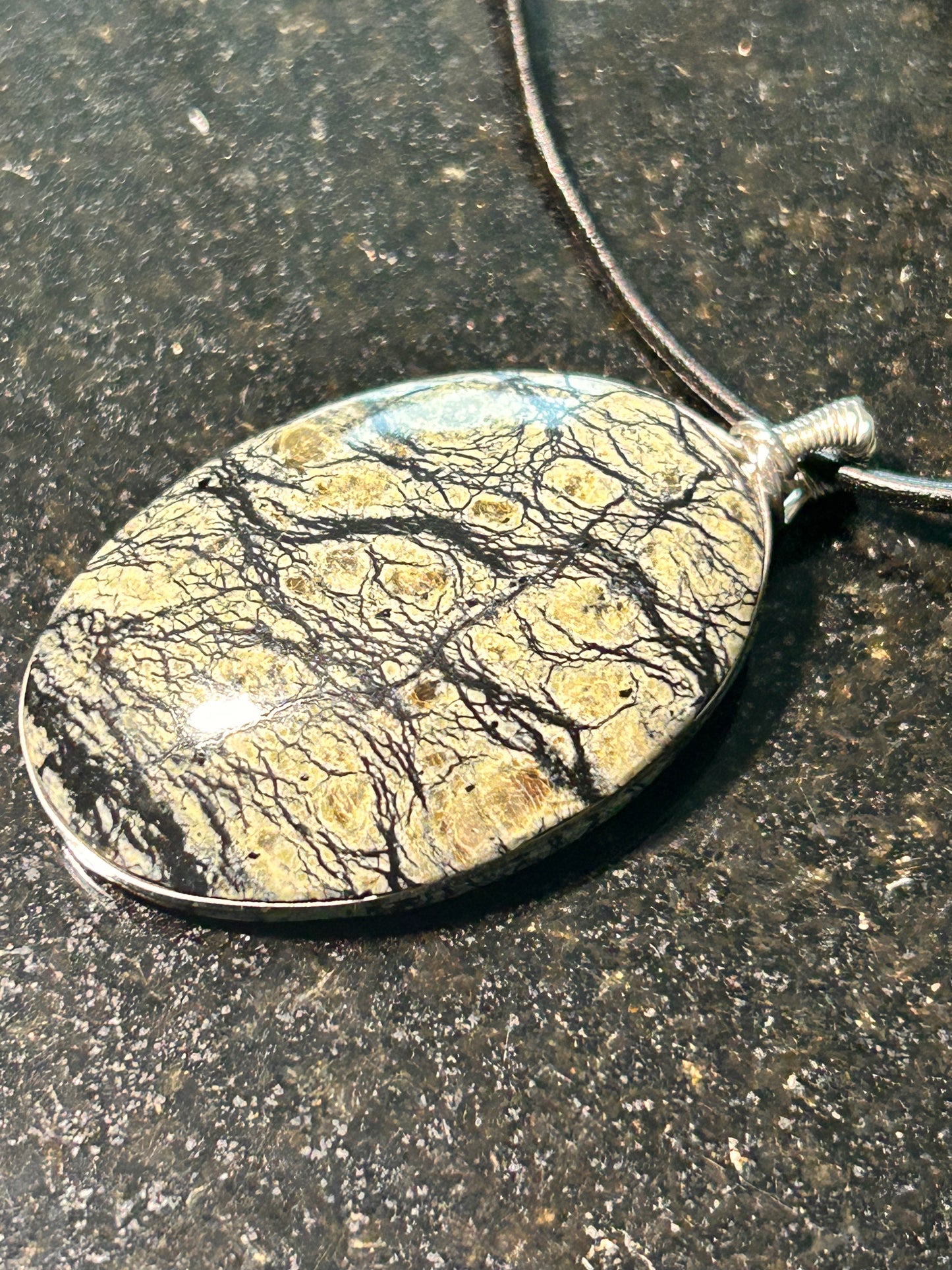 California Serpentine Oval Pendant