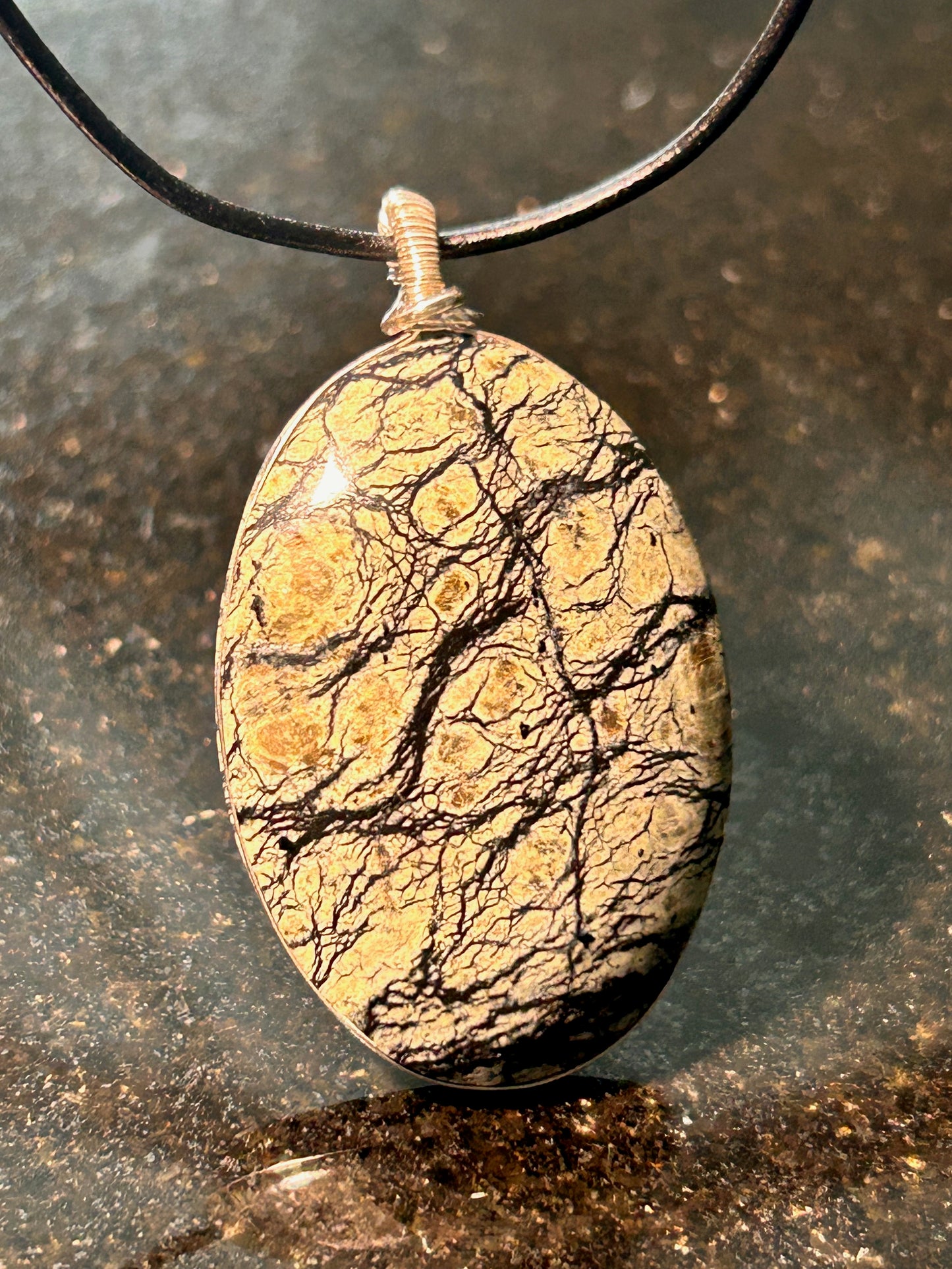 California Serpentine Oval Pendant