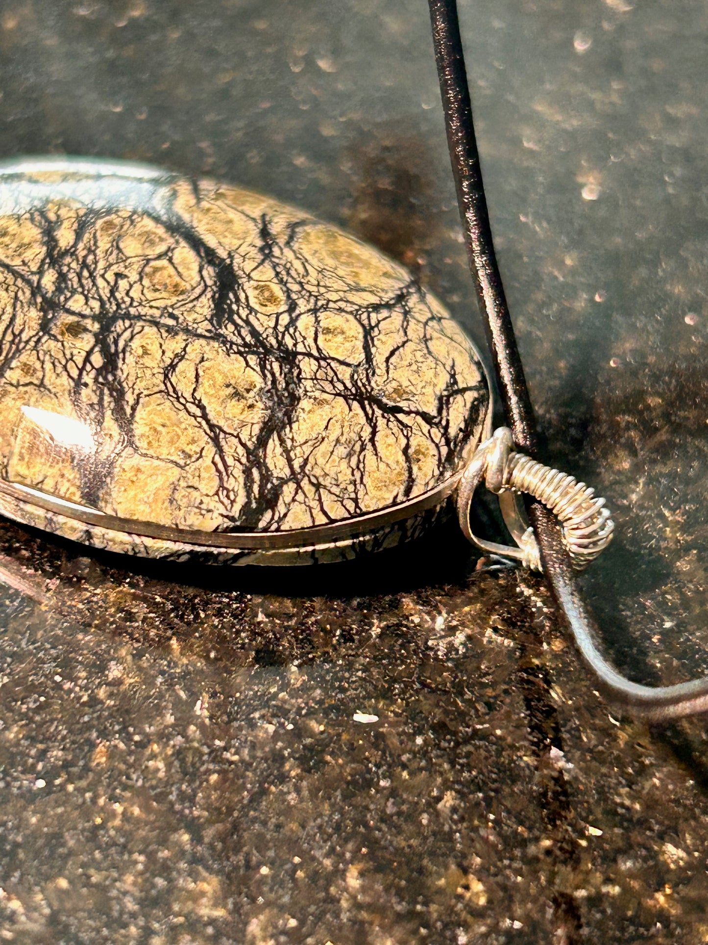 California Serpentine Oval Pendant