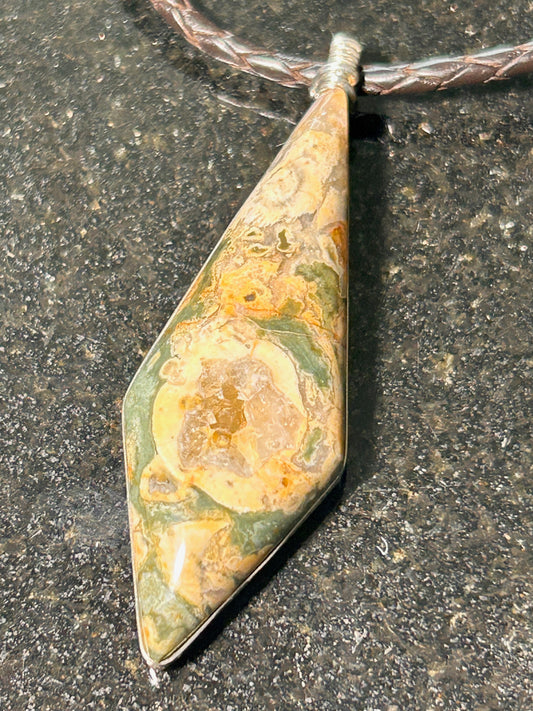 Rhyolite Freeform Pendant