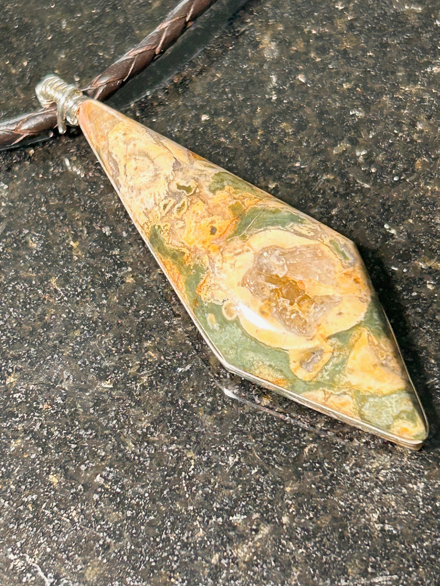 Rhyolite Freeform Pendant