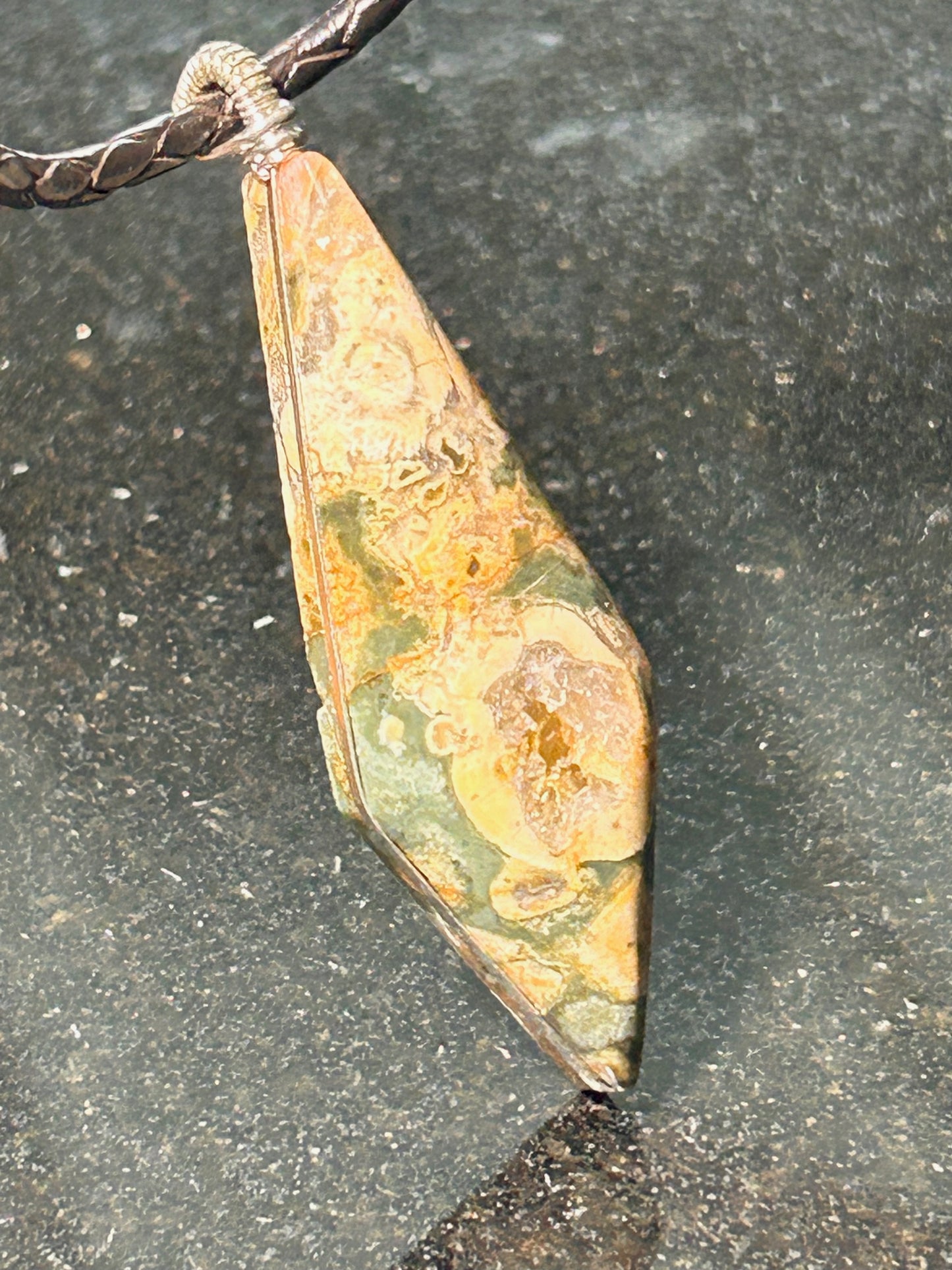 Rhyolite Freeform Pendant