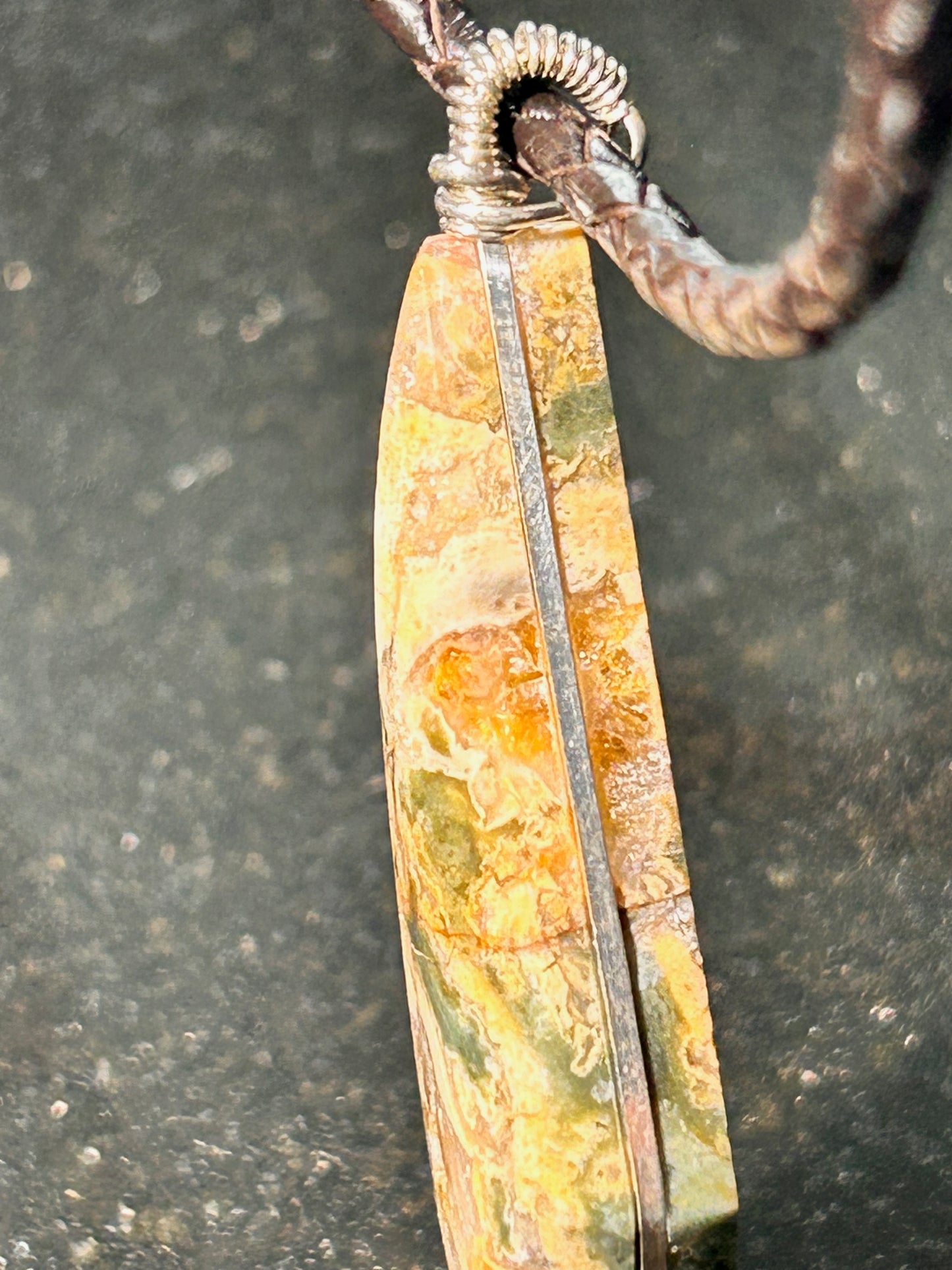 Rhyolite Freeform Pendant