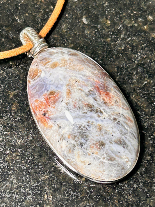 Toro Creek Agate Oval Pendant