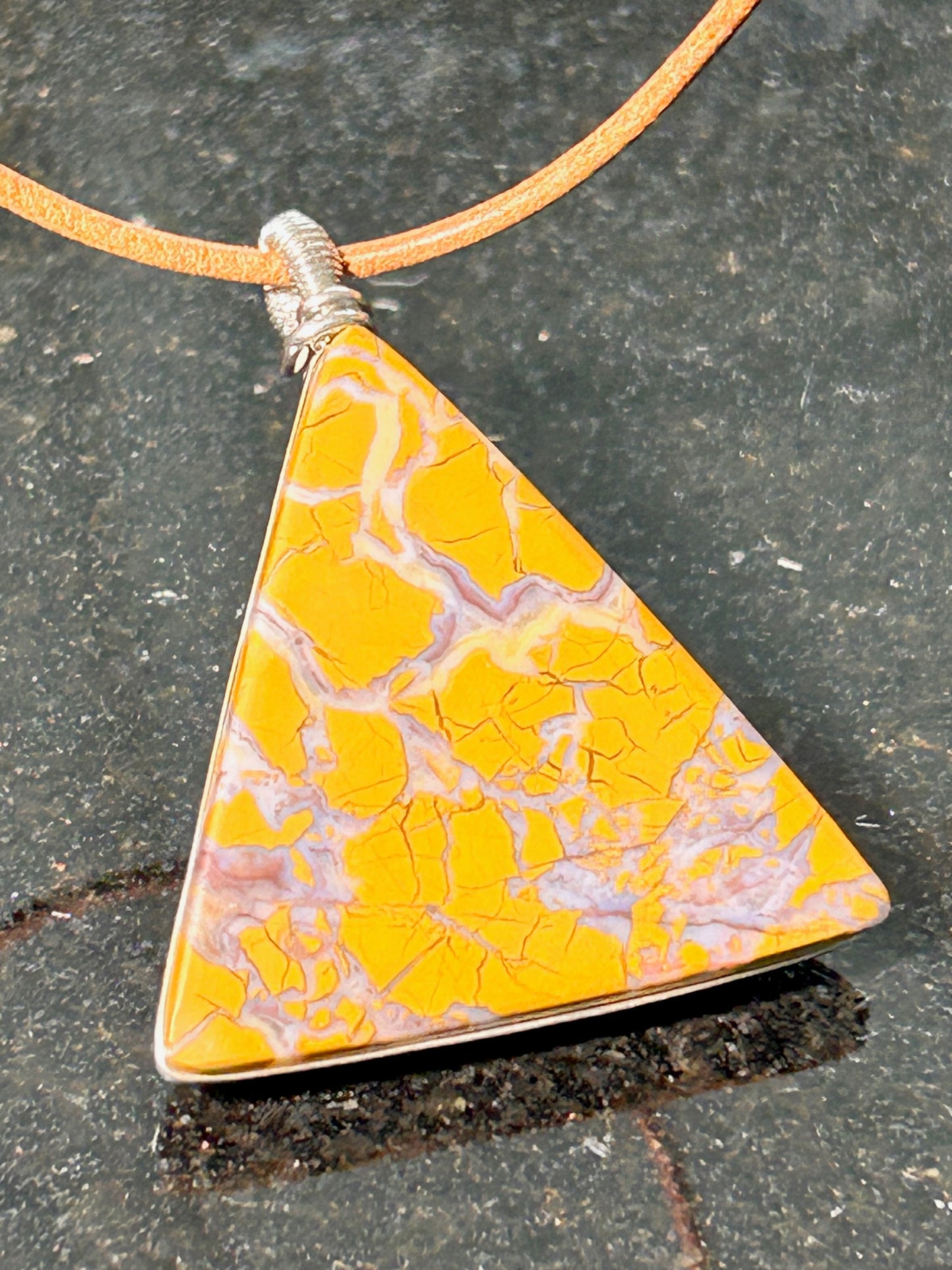 Stone Canyon Jasper Triangle Pendant