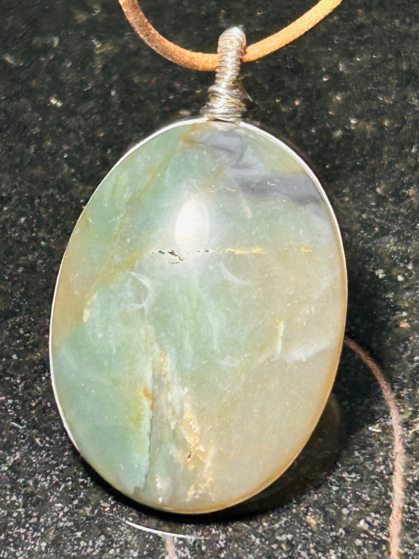 Morro Bay Chalcedony Oval Pendant