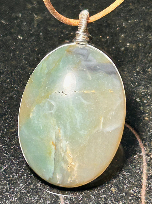 Morro Bay Chalcedony Oval Pendant
