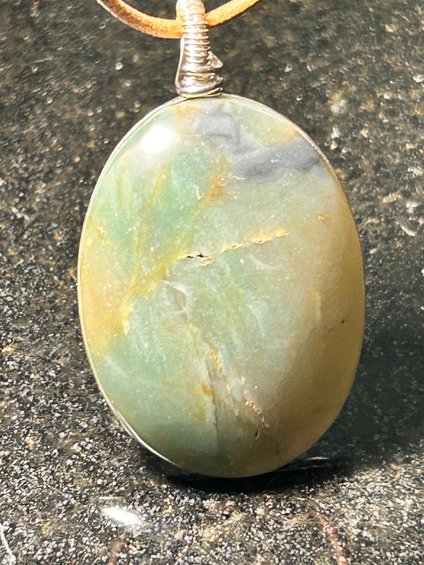 Morro Bay Chalcedony Oval Pendant