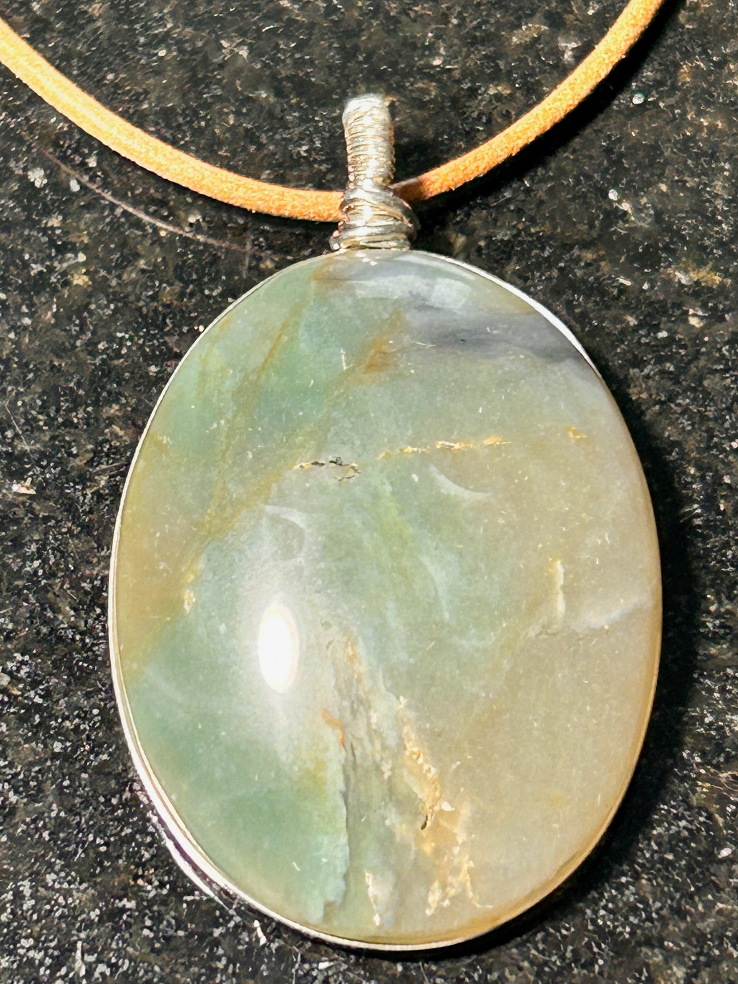 Morro Bay Chalcedony Oval Pendant