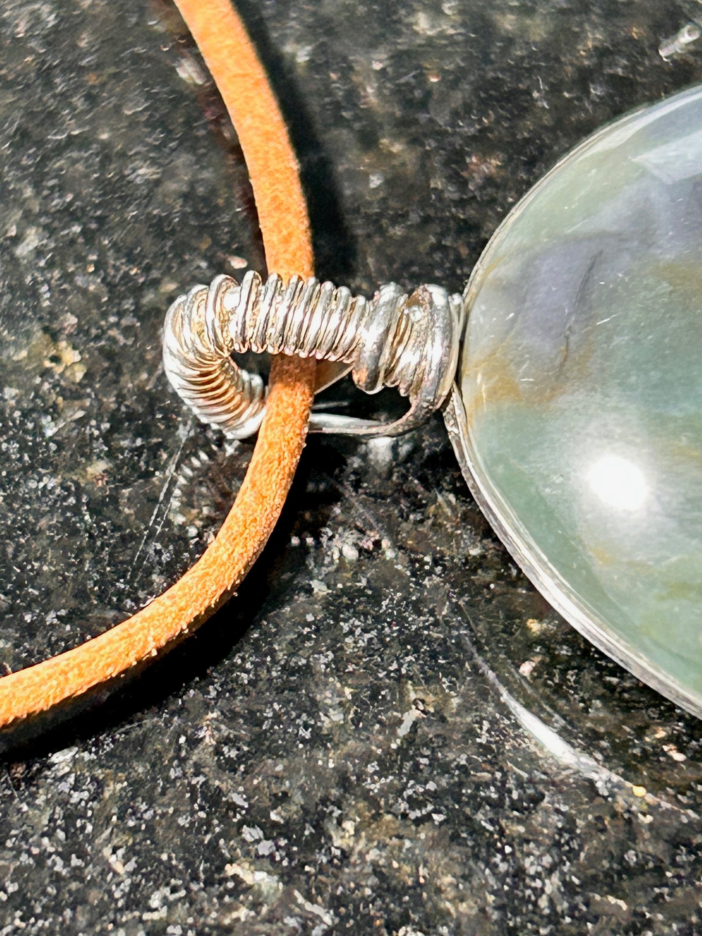 Morro Bay Chalcedony Oval Pendant