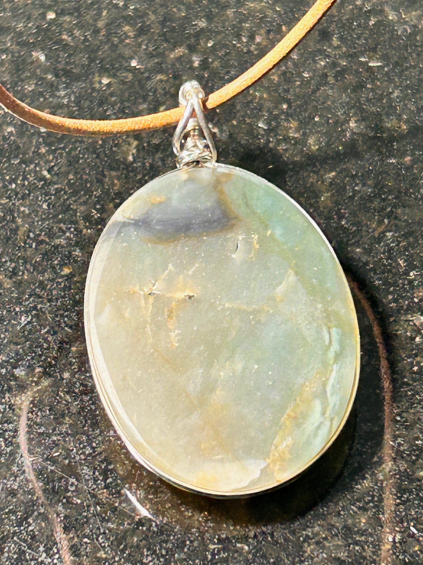 Morro Bay Chalcedony Oval Pendant