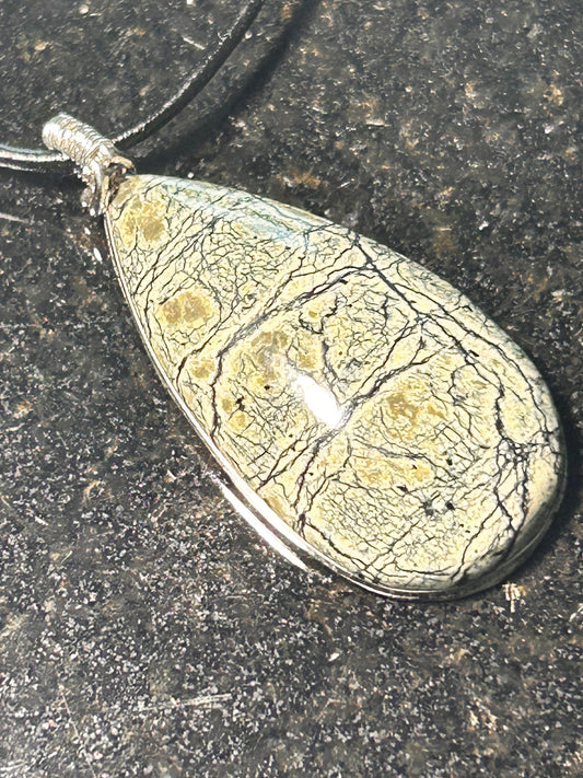 California Serpentine Teardrop Pendant